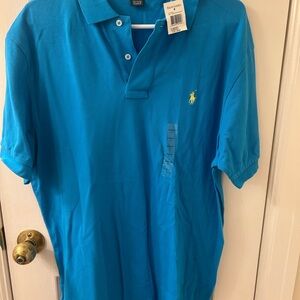 Ralph Lauren Men's Vibrant Blue Polo Shirt NWT